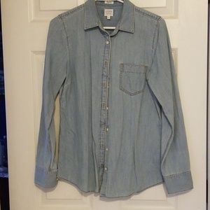 Chambray button up top